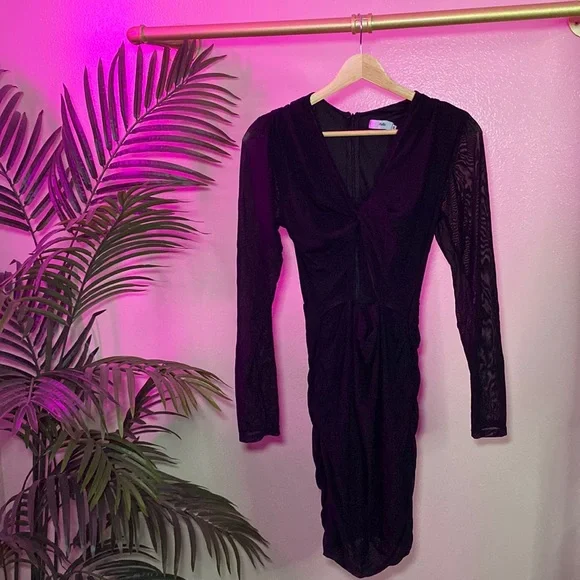 adika black dress Adika | Dresses | Adika Black Mesh Cutout Mini Dress